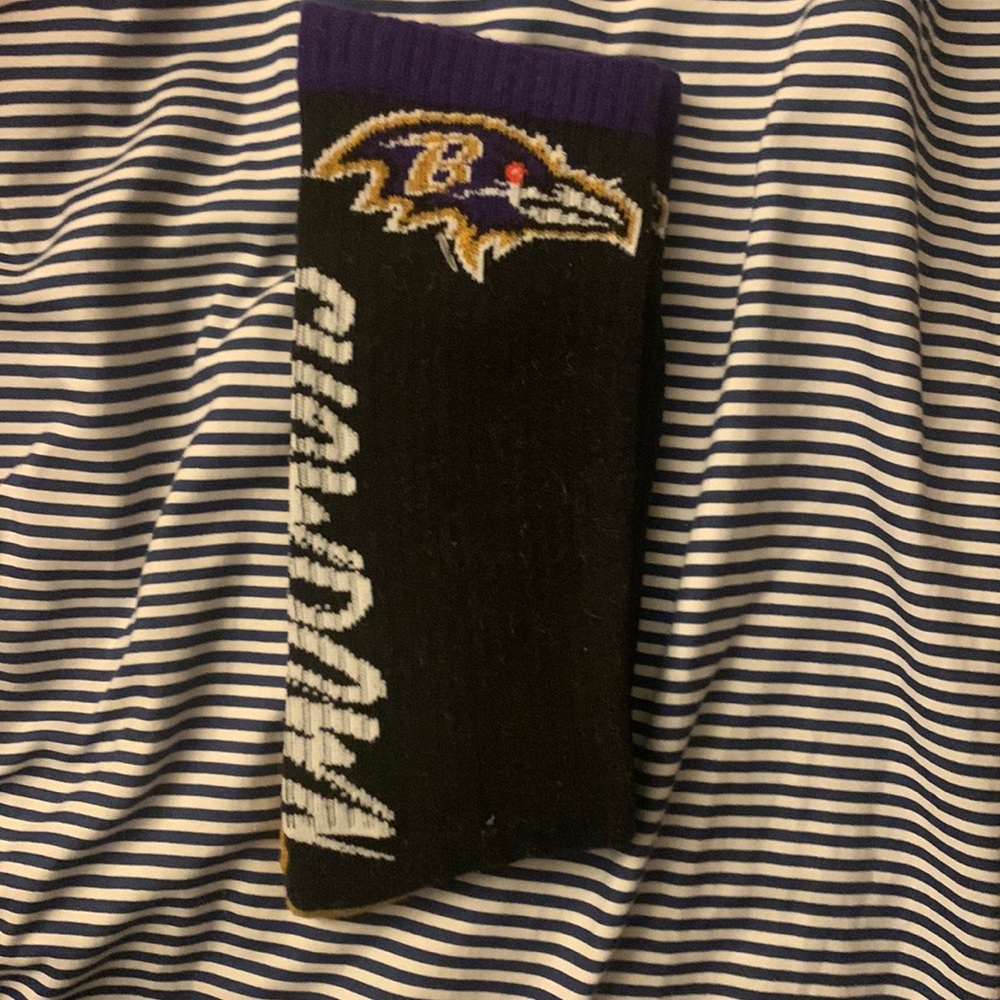 NEVER WORN Baltimore Ravens Socks